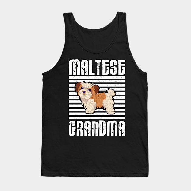 Maltese Grandma Proud Dogs Tank Top by aaltadel